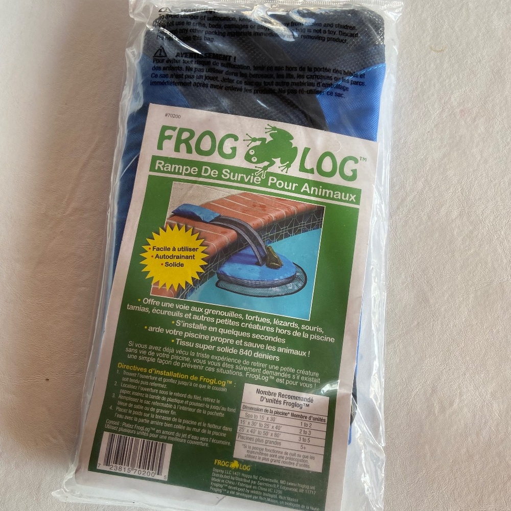 Frog Log Critter Saving Escape Ramp